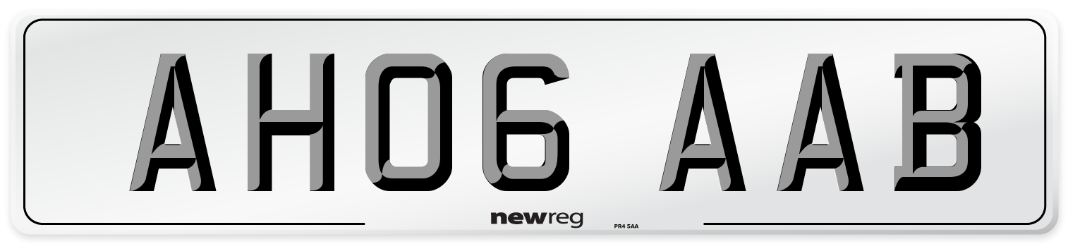 AH06 AAB Number Plate from New Reg